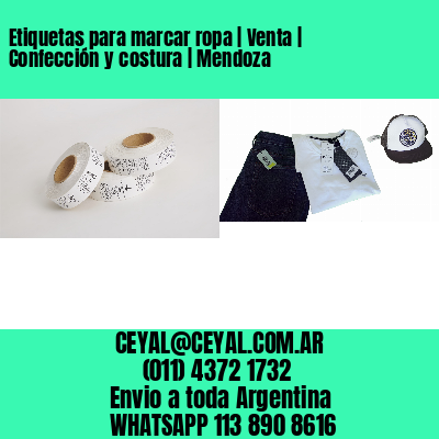 Etiquetas para marcar ropa | Venta | Confección y costura | Mendoza