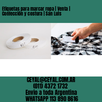Etiquetas para marcar ropa | Venta | Confección y costura | San Luis
