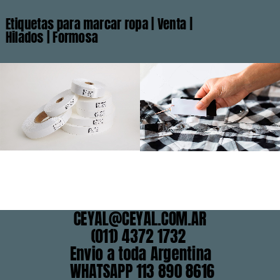 Etiquetas para marcar ropa | Venta | Hilados | Formosa