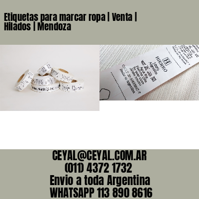 Etiquetas para marcar ropa | Venta | Hilados | Mendoza