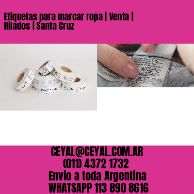 Etiquetas para marcar ropa | Venta | Hilados | Santa Cruz