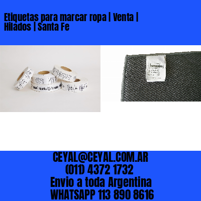Etiquetas para marcar ropa | Venta | Hilados | Santa Fe
