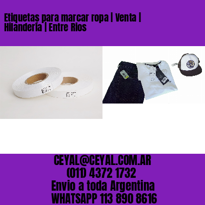 Etiquetas para marcar ropa | Venta | Hilandería | Entre Rios