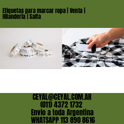 Etiquetas para marcar ropa | Venta | Hilandería | Salta