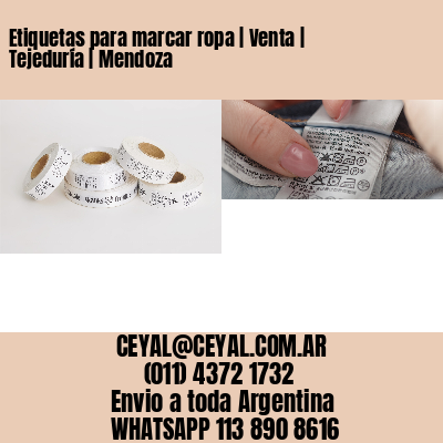 Etiquetas para marcar ropa | Venta | Tejeduría | Mendoza