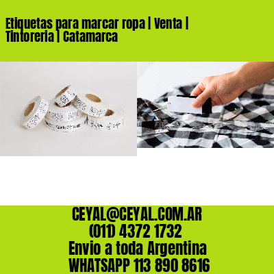 Etiquetas para marcar ropa | Venta | Tintoreria | Catamarca