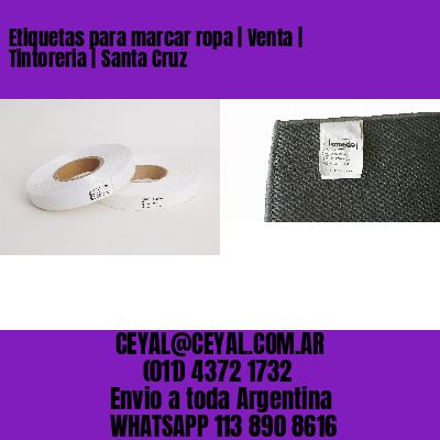 Etiquetas para marcar ropa | Venta | Tintoreria | Santa Cruz
