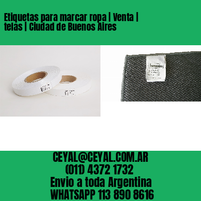 Etiquetas para marcar ropa | Venta | telas | Ciudad de Buenos Aires