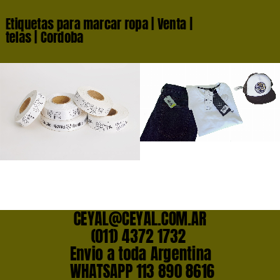 Etiquetas para marcar ropa | Venta | telas | Cordoba