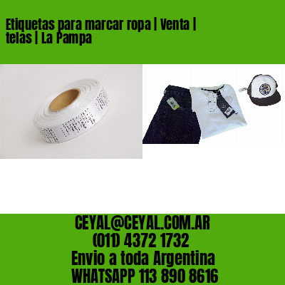 Etiquetas para marcar ropa | Venta | telas | La Pampa