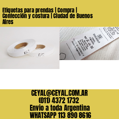 Etiquetas para prendas | Compra | Confección y costura | Ciudad de Buenos Aires