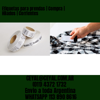 Etiquetas para prendas | Compra | Hilados | Corrientes