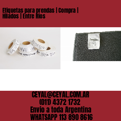 Etiquetas para prendas | Compra | Hilados | Entre Rios