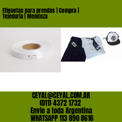 Etiquetas para prendas | Compra | Tejeduría | Mendoza