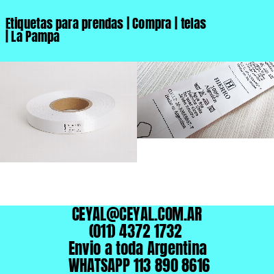 Etiquetas para prendas | Compra | telas | La Pampa
