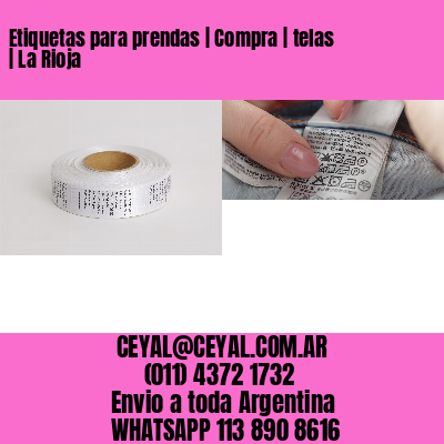 Etiquetas para prendas | Compra | telas | La Rioja