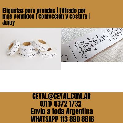 Etiquetas para prendas | Filtrado por más vendidos | Confección y costura | Jujuy