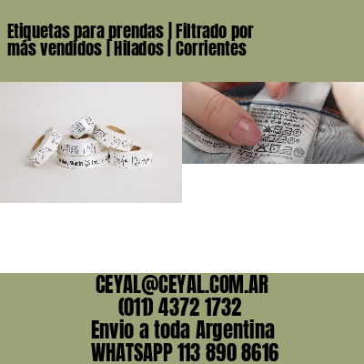 Etiquetas para prendas | Filtrado por más vendidos | Hilados | Corrientes