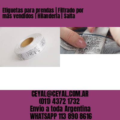 Etiquetas para prendas | Filtrado por más vendidos | Hilandería | Salta
