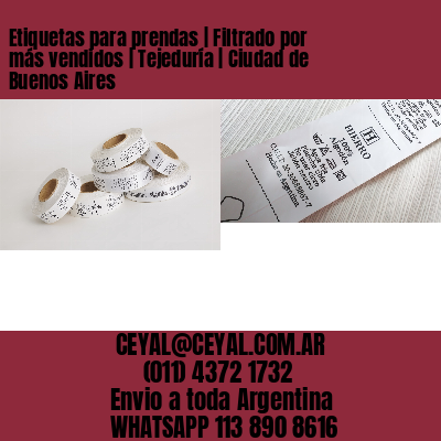 Etiquetas para prendas | Filtrado por más vendidos | Tejeduría | Ciudad de Buenos Aires