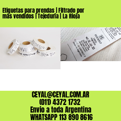 Etiquetas para prendas | Filtrado por más vendidos | Tejeduría | La Rioja