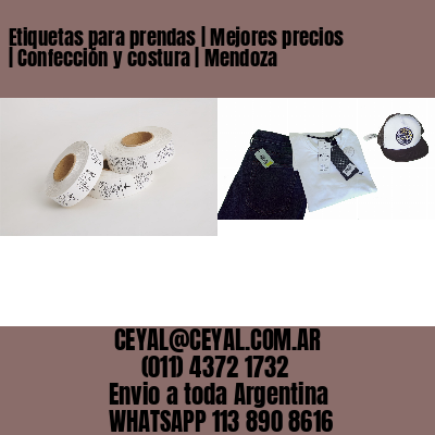Etiquetas para prendas | Mejores precios | Confección y costura | Mendoza