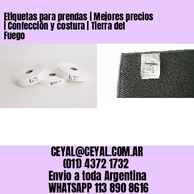 Etiquetas para prendas | Mejores precios | Confección y costura | Tierra del Fuego