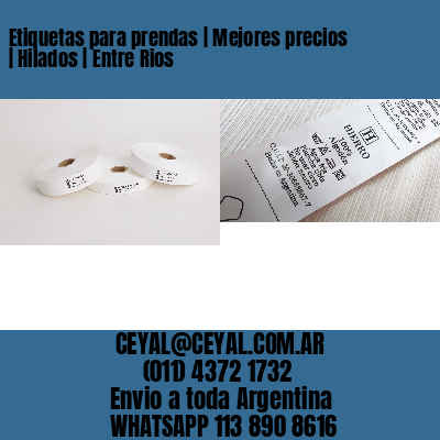 Etiquetas para prendas | Mejores precios | Hilados | Entre Rios
