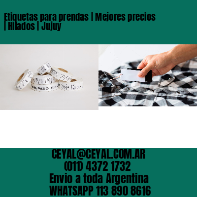 Etiquetas para prendas | Mejores precios | Hilados | Jujuy