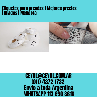Etiquetas para prendas | Mejores precios | Hilados | Mendoza