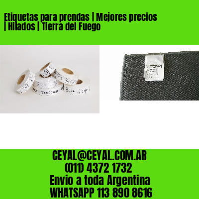 Etiquetas para prendas | Mejores precios | Hilados | Tierra del Fuego