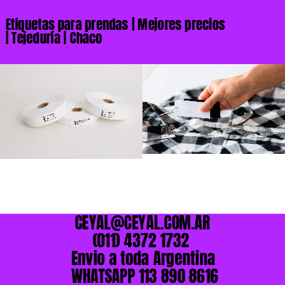 Etiquetas para prendas | Mejores precios | Tejeduría | Chaco