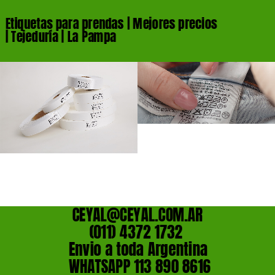 Etiquetas para prendas | Mejores precios | Tejeduría | La Pampa