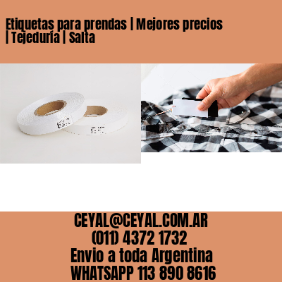 Etiquetas para prendas | Mejores precios | Tejeduría | Salta