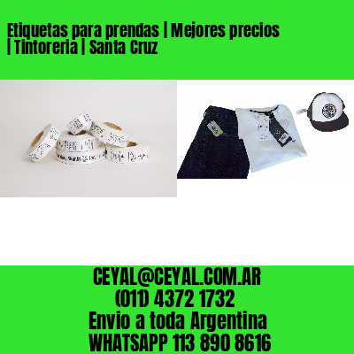 Etiquetas para prendas | Mejores precios | Tintoreria | Santa Cruz
