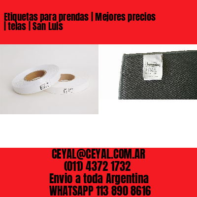 Etiquetas para prendas | Mejores precios | telas | San Luis