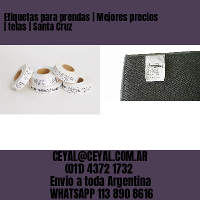Etiquetas para prendas | Mejores precios | telas | Santa Cruz