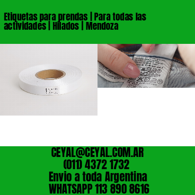 Etiquetas para prendas | Para todas las actividades | Hilados | Mendoza