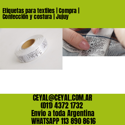 Etiquetas para textiles | Compra | Confección y costura | Jujuy