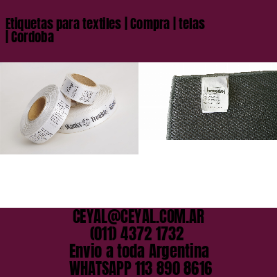 Etiquetas para textiles | Compra | telas | Cordoba