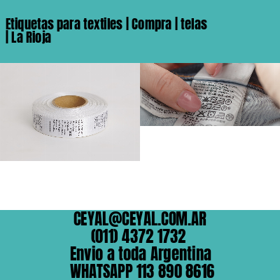 Etiquetas para textiles | Compra | telas | La Rioja