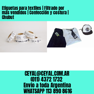 Etiquetas para textiles | Filtrado por más vendidos | Confección y costura | Chubut