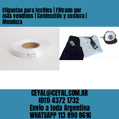 Etiquetas para textiles | Filtrado por más vendidos | Confección y costura | Mendoza