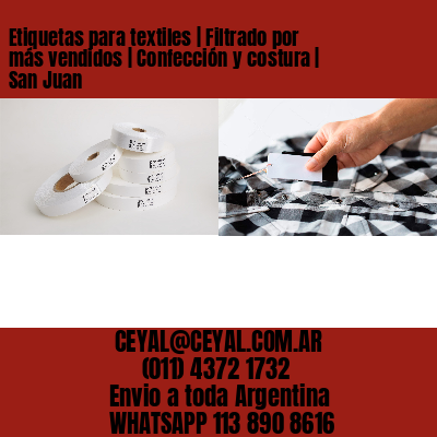 Etiquetas para textiles | Filtrado por más vendidos | Confección y costura | San Juan