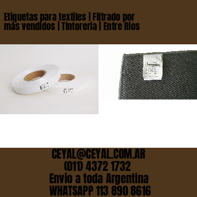 Etiquetas para textiles | Filtrado por más vendidos | Tintoreria | Entre Rios