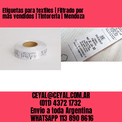 Etiquetas para textiles | Filtrado por más vendidos | Tintoreria | Mendoza
