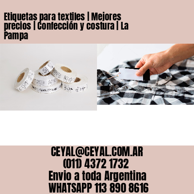 Etiquetas para textiles | Mejores precios | Confección y costura | La Pampa