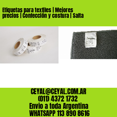 Etiquetas para textiles | Mejores precios | Confección y costura | Salta