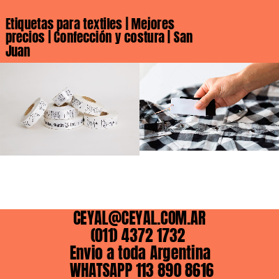 Etiquetas para textiles | Mejores precios | Confección y costura | San Juan