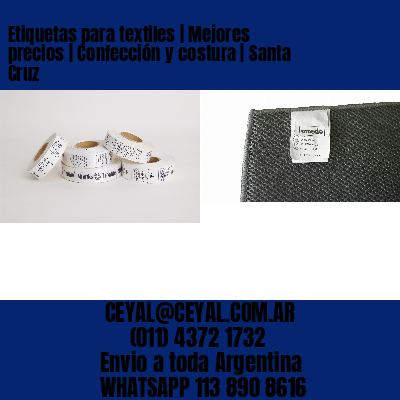 Etiquetas para textiles | Mejores precios | Confección y costura | Santa Cruz